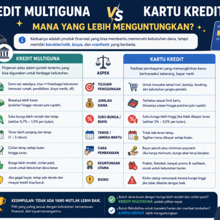 Kredit Multiguna vs Kartu Kredit: Mana yang Lebih Menguntungkan?